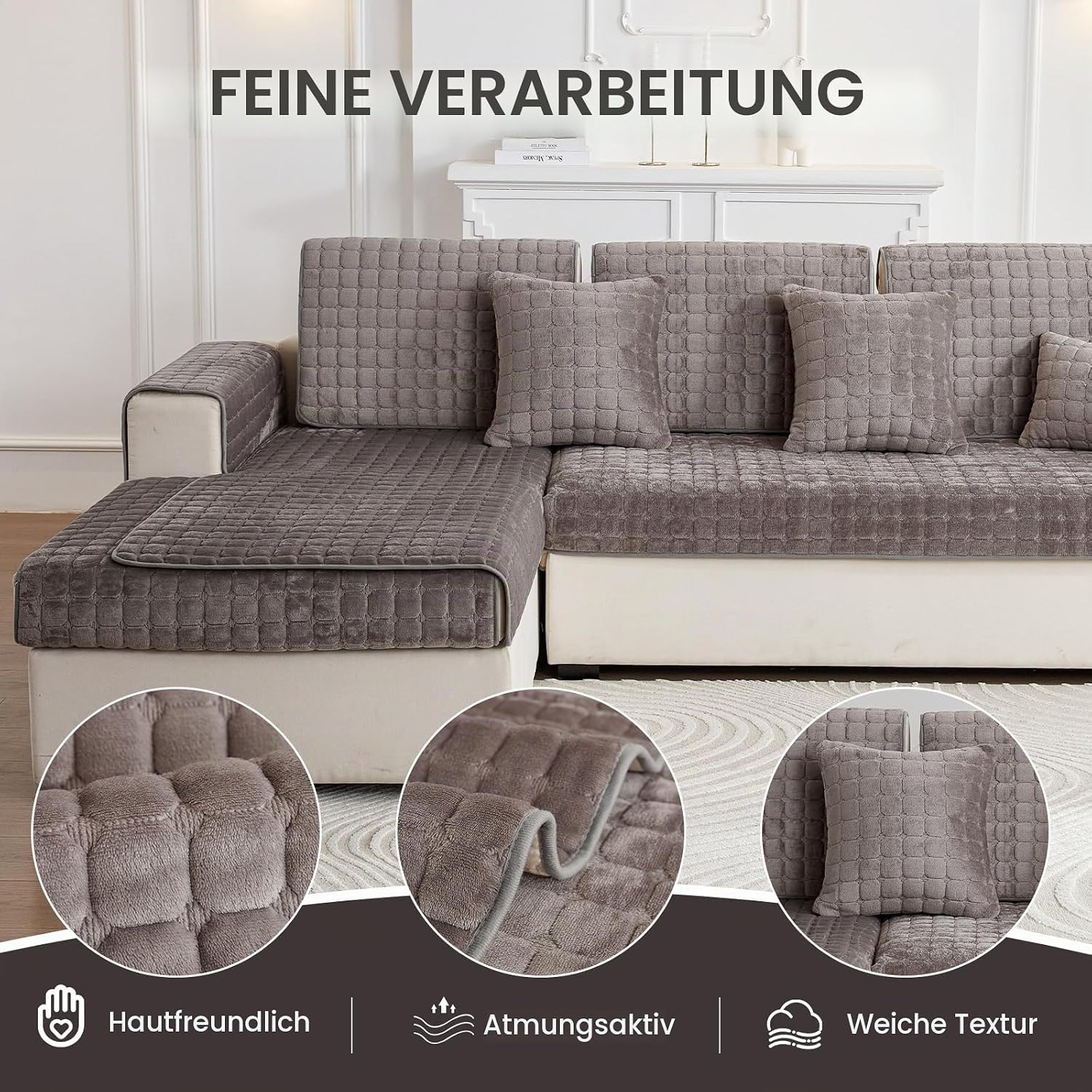 SHANNA Sofa Couch Cover Sofa Cover Sofa Protector Sofa Throw – Bild 6