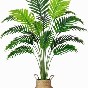 Artificial Plants 71 cm Artificial Plant Areca Palm Tree with Seagrass