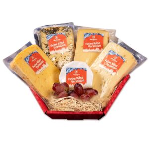 Wurstbaron Gift Basket with Cheese, Gift Basket Cheese Variation for Gourmets in Gift Box