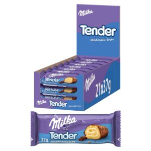Milka Tender Milk 37g (Pack of 21)