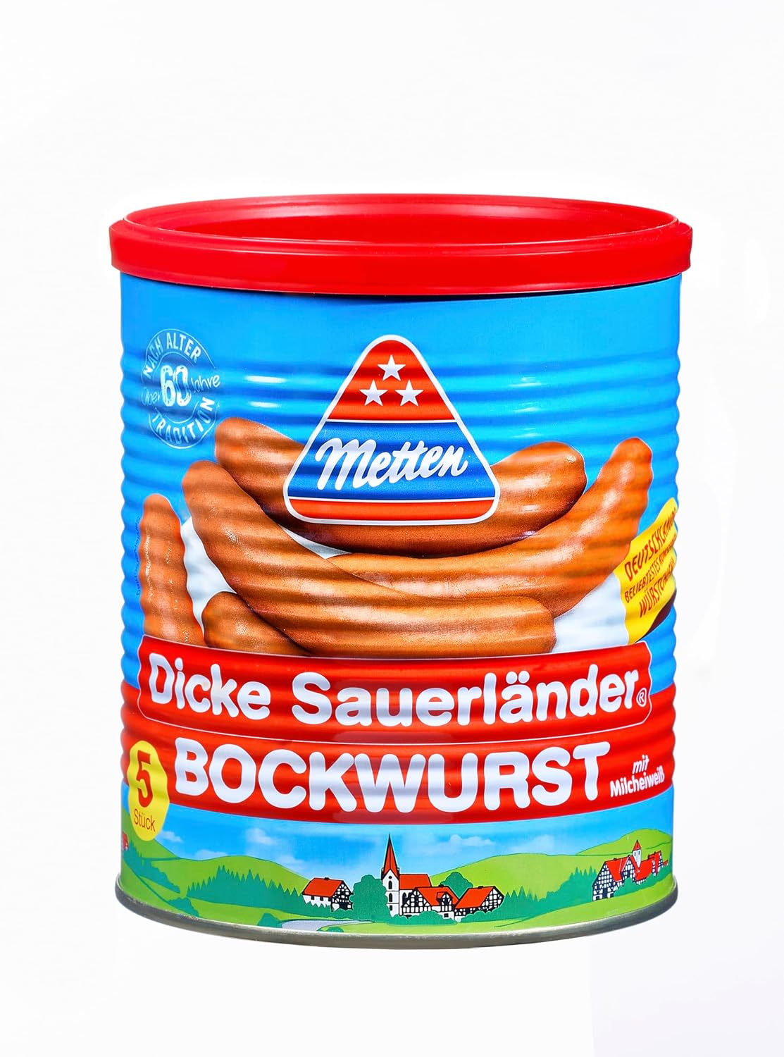 Metten Dicke Sauerländer Gift Box in Wood Look with Various Products (Bockwurst, Wiener Sausages, Hot Dogs, Mettwurst, Cabanossi) 1.58 kg – Bild 4