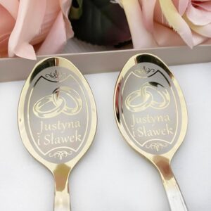 Personalised Partner Spoon with Desired Engraving – Wedding Engagement Anniversary Gift