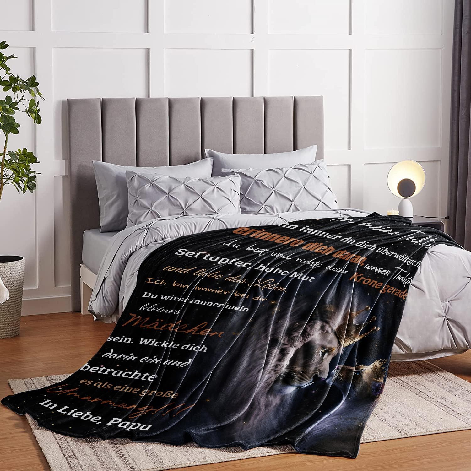Cuddly Blanket Gifts Fluffy Father Daughter Deck 150 x 200 cm – Bild 5