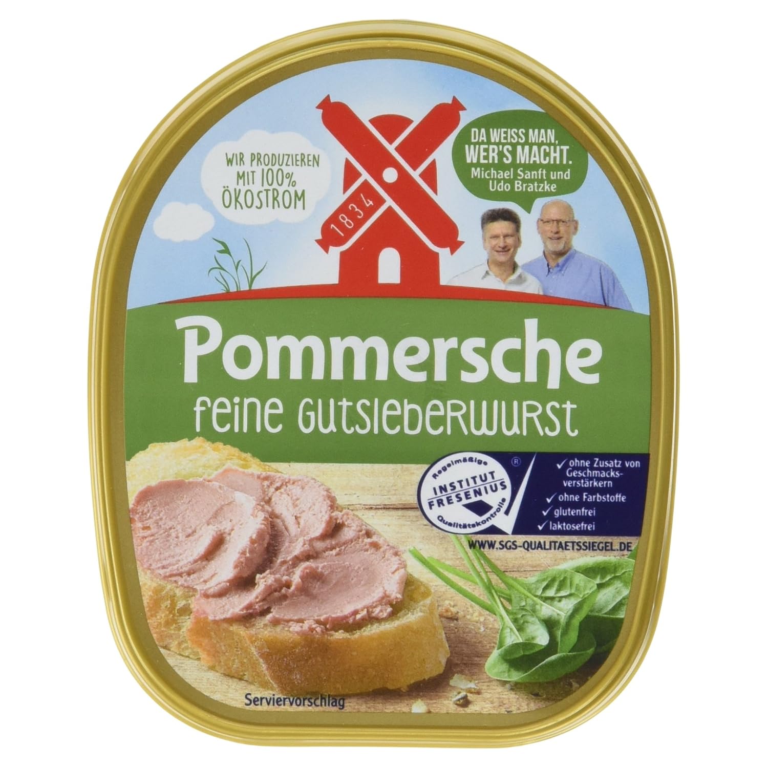 Rügenwalder Pomeranian Good-liver Sausage Fine in Cup, 125 g