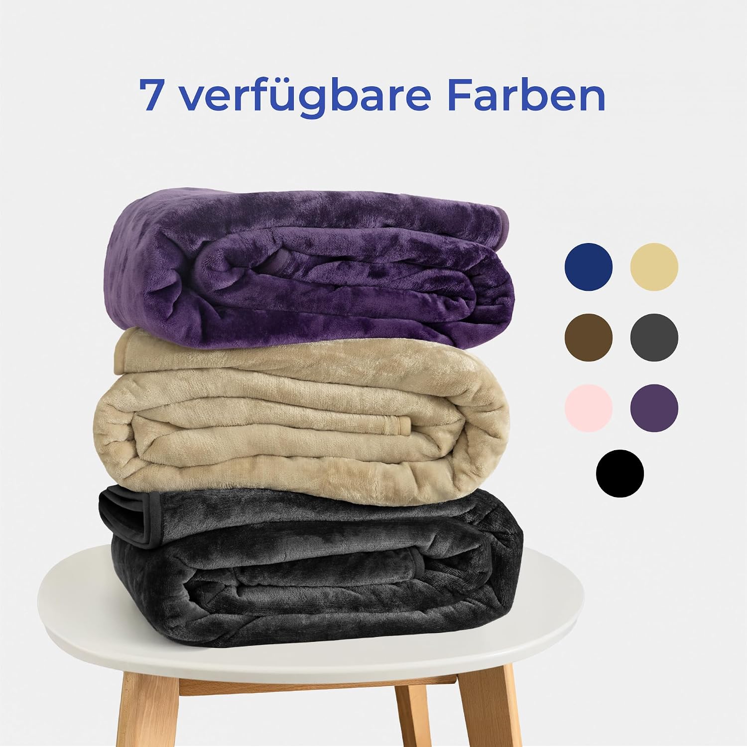 Dreamzie - Waterproof Dog Blanket Fluffy - 100 x 120 cm - Navy Blue – Bild 8