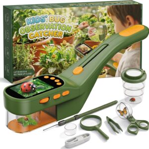 CIMELR Insect Catcher 2.4 Inch HD Microscope Natural Toy for Children