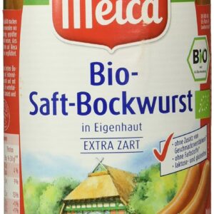 Meica Organic Juice Bockwurst in Own Skin Extra Delicate Pack of 6 380 g