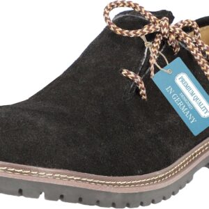 Steigenhöfer Men's Traditional Shoes - Haferl Shoes for Men - Florian - Genuine Suede - Optimal Fit and Traditional Design - Genuine Leather Men's Shoes for Oktoberfest and Celebrations