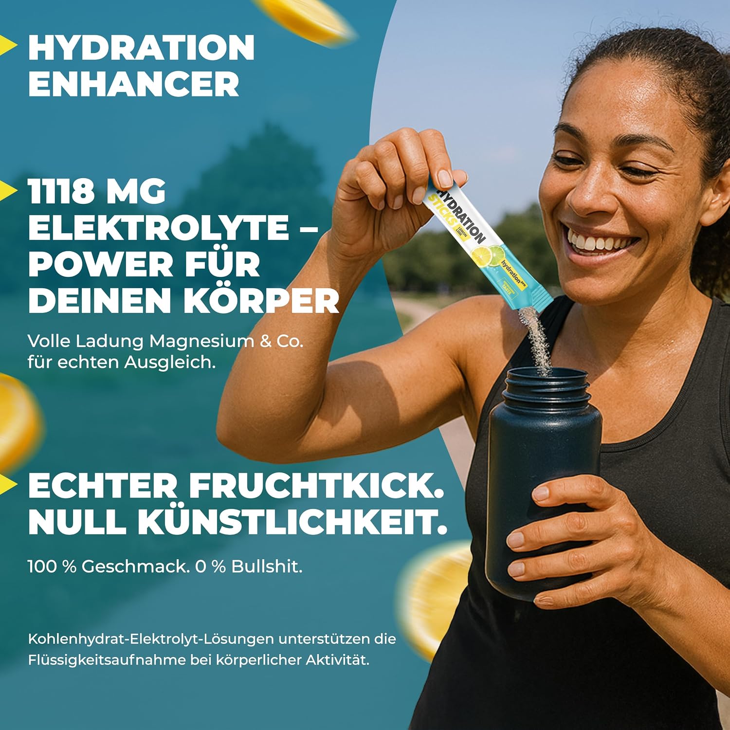 Electrolyte Powder - 30 Sticks - with 9 Vitamins & Nutrients – Bild 2