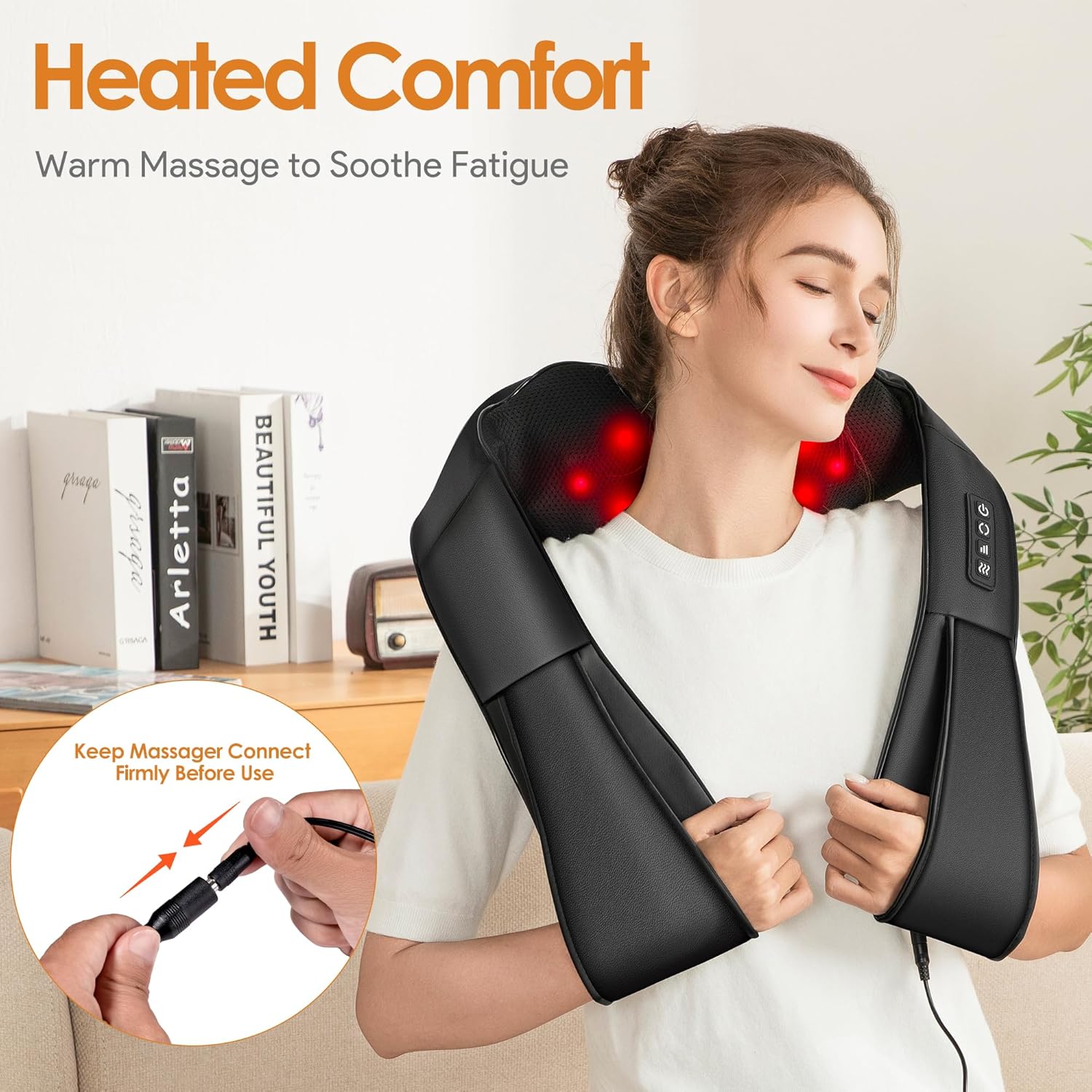 Brelley Massager Neck Massager with Heat – Bild 3