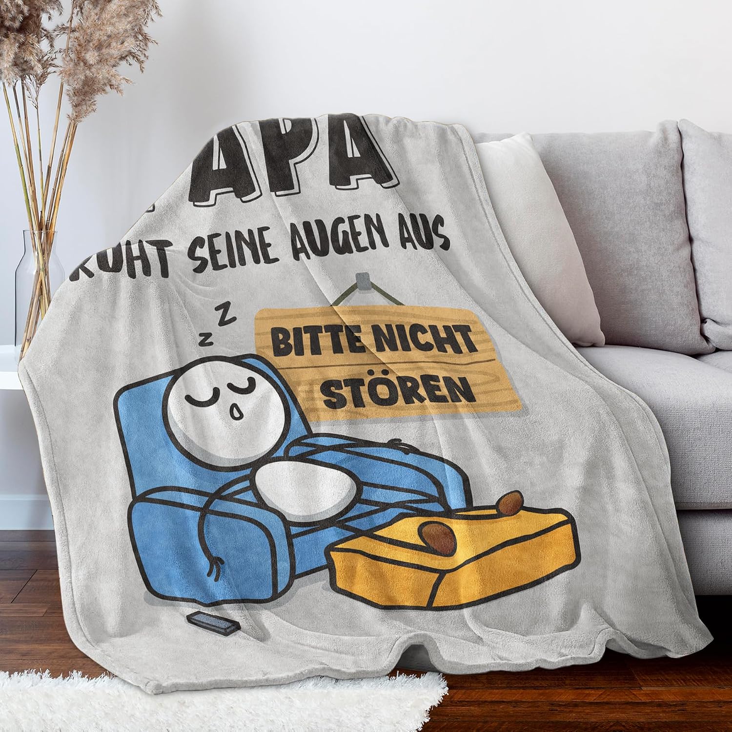 SteadStyle Gift for Dad, Dad Gift Cuddly Blanket, 150 x 130 cm – Bild 3