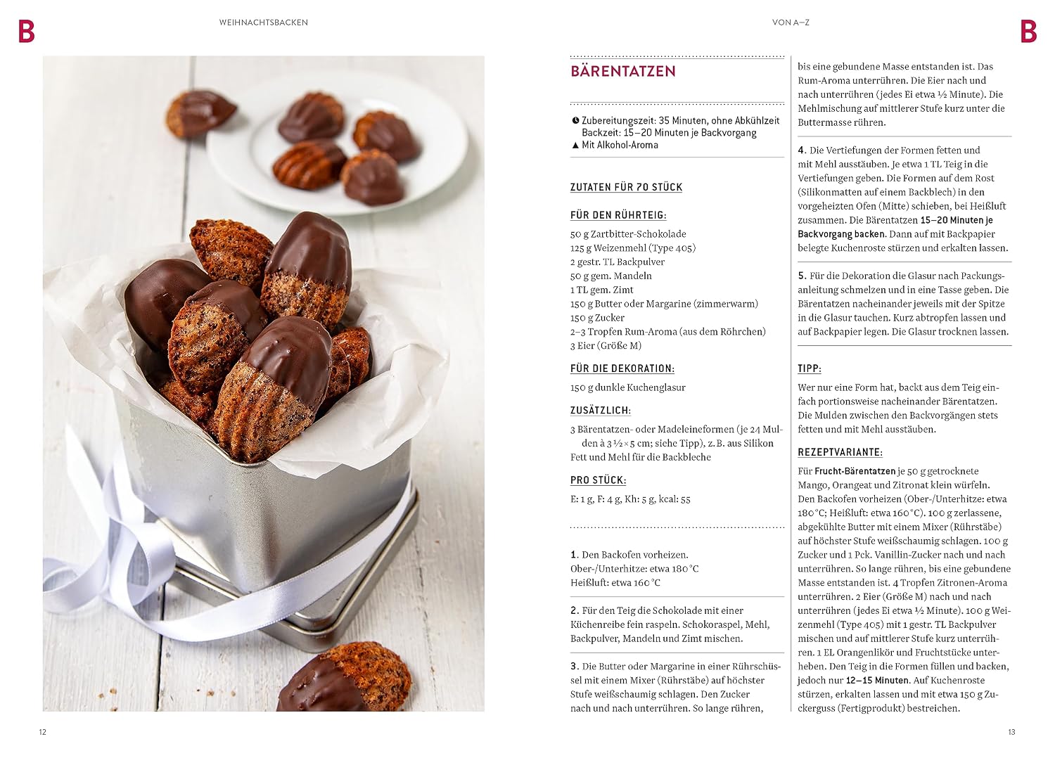 Weihnachtsbacken von A–Z: Über 100 Plätzchen-, Kuchen- und Tortenrezepte für die Advents- und Weihnachtszeit – vom Klassiker bis zum Trendgebäck. – Bild 2