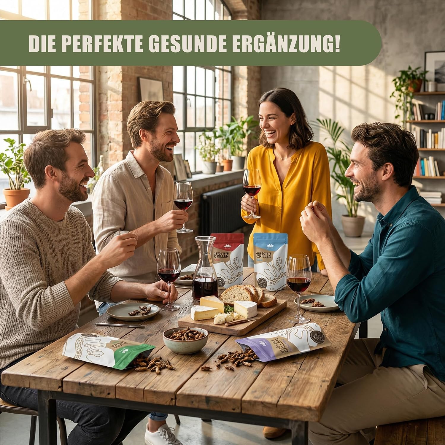 EntoSus Tasting Set Roasted Grills, 5 Flavours, Crunchy Snack Grilling, Sustainable Meat Substitute, Insects as Protein Snack or Cooking Ingredient, Cured in Germany, Contents: 5 x 20g – Bild 10