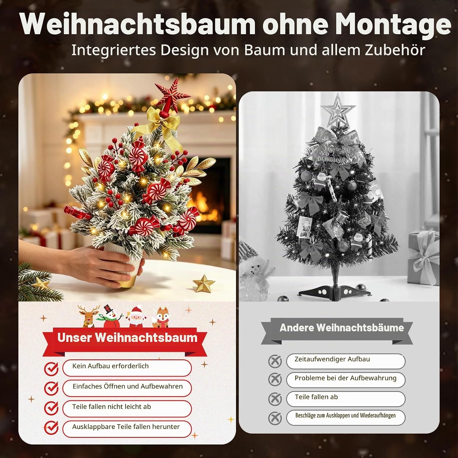 Small Mini Christmas Tree Lighting 60 cm – Bild 5