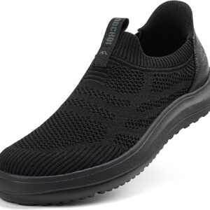 ODCKOI Slip on trainers men’s – slip in trainers men’s lightweight slip-on shoes breathable sports shoes without laces lightweight trainers mesh casual comfortable casual shoes
