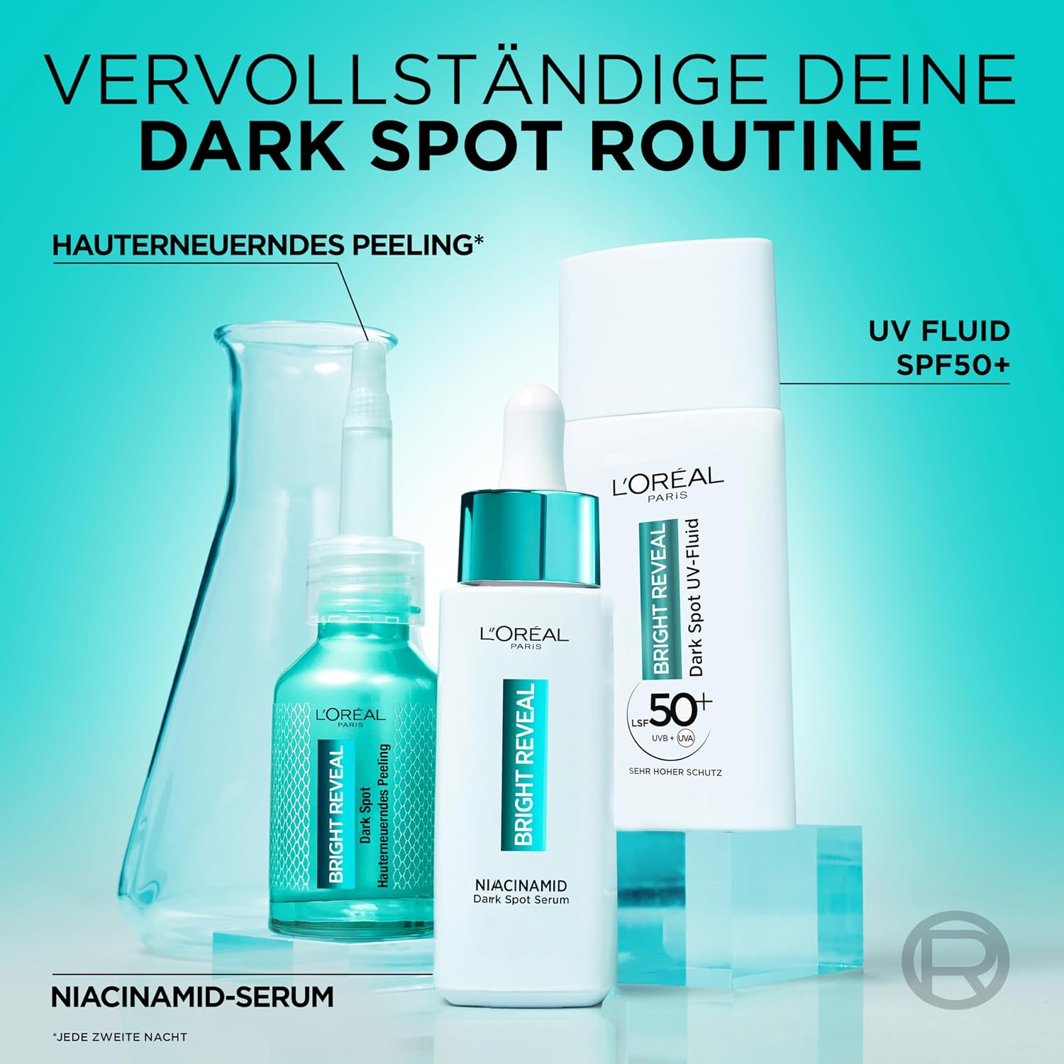 L'Oréal Paris Peeling - Quickly Reduces Pigment & Acne Paints, Refines Skin Structure with Niacinamide & AHA, Bright Reveal Dark Spot Exfoliation, 25 ml – Bild 6