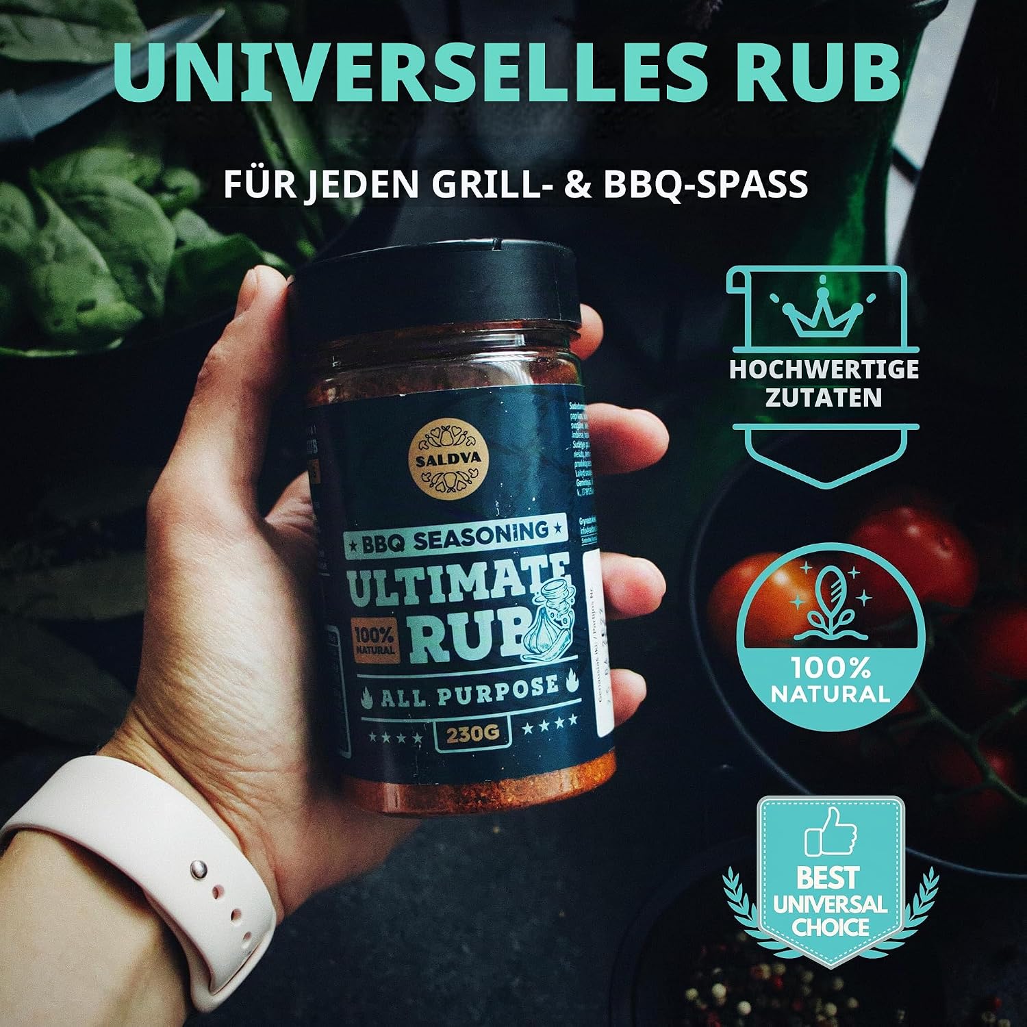 Classic Selection of Premium BBQ Spices - Holy Cow, Adam's Rib, Angel's Wings, Smoky Pig, Ultimate Rub & Veggie War | Pack of 6 | 100% Natural | Great Foodies Gift – Bild 7