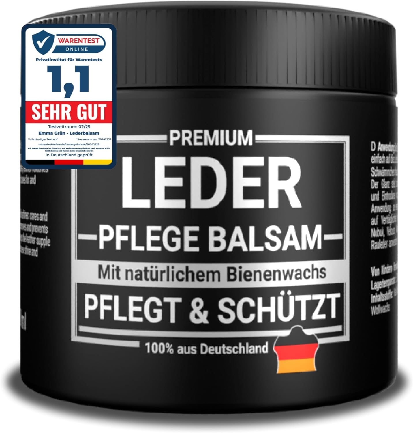 Emma Grün® Leather Balm Colourless 500 ml for Shoes, Jackets & Saddle