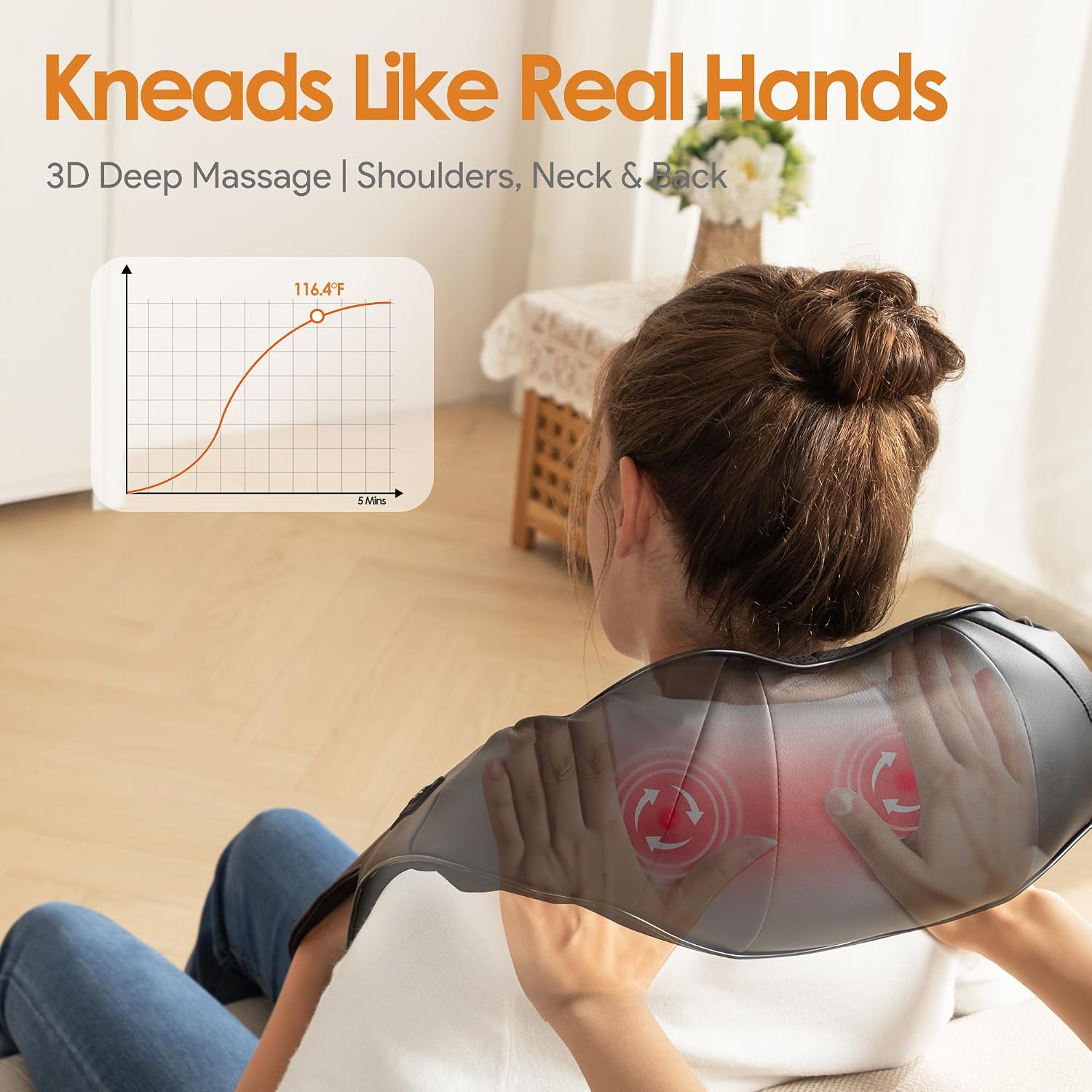 Brelley Massager Neck Massager with Heat – Bild 2