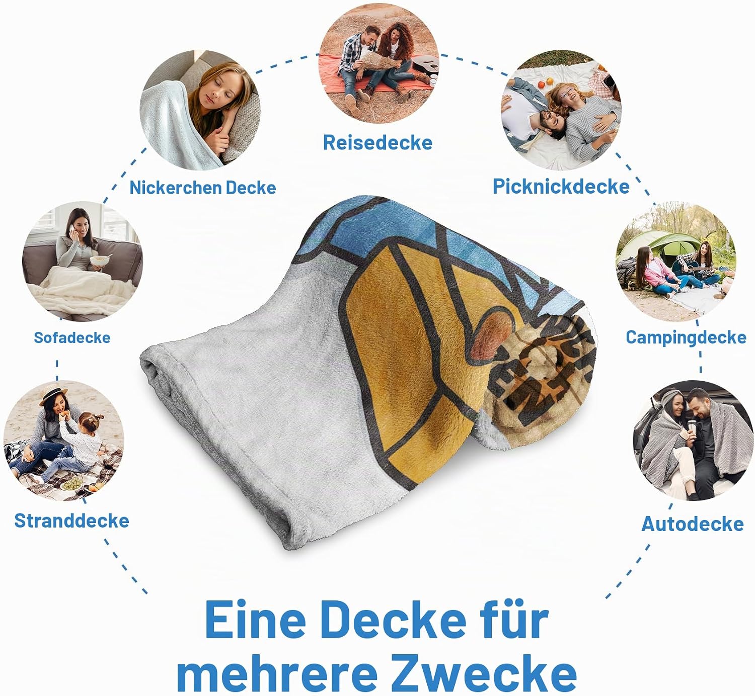 SteadStyle Gift for Dad, Dad Gift Cuddly Blanket, 150 x 130 cm – Bild 7