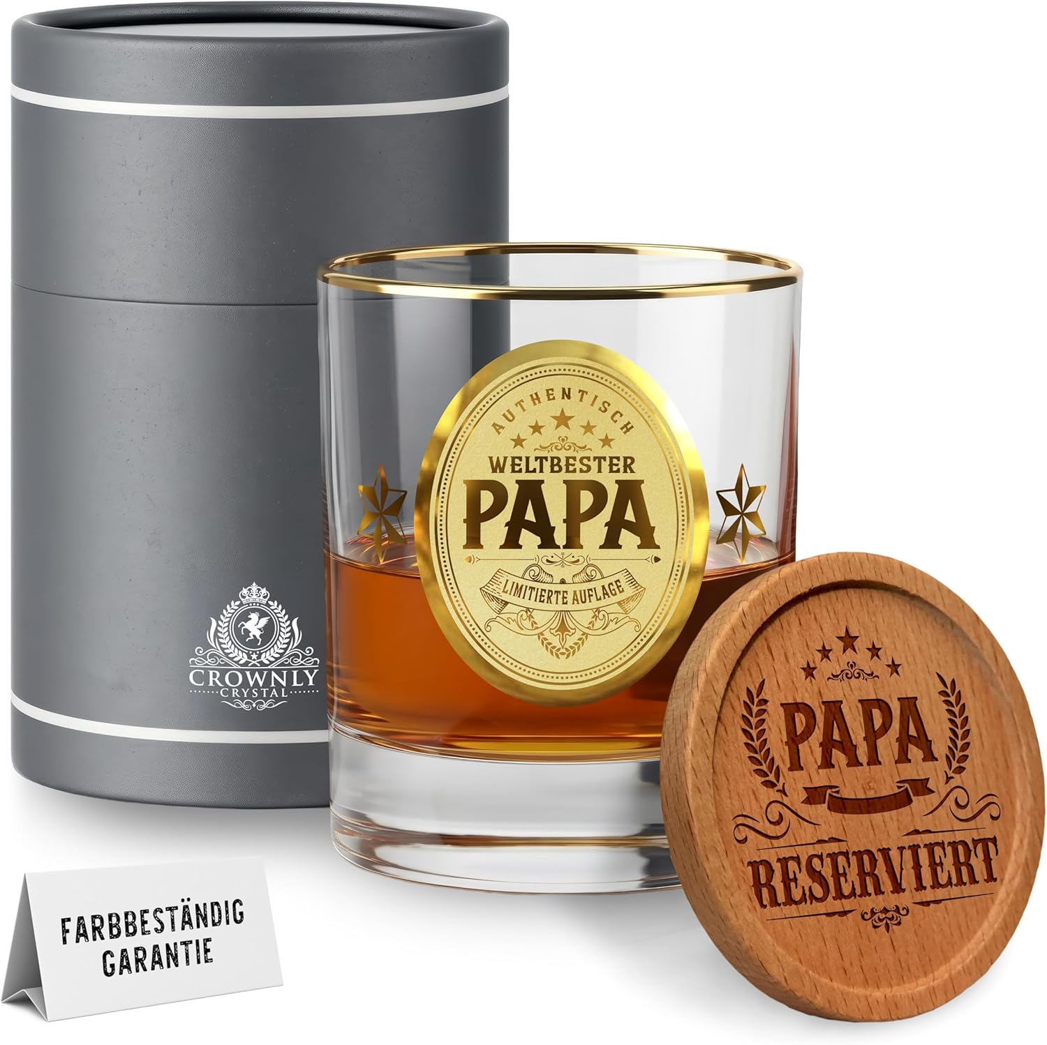 Kies CROWNLY CRYSTAL® Gifts for Men Personalised Christmas Gifts Whisky Glasses Father Christmas Birthday