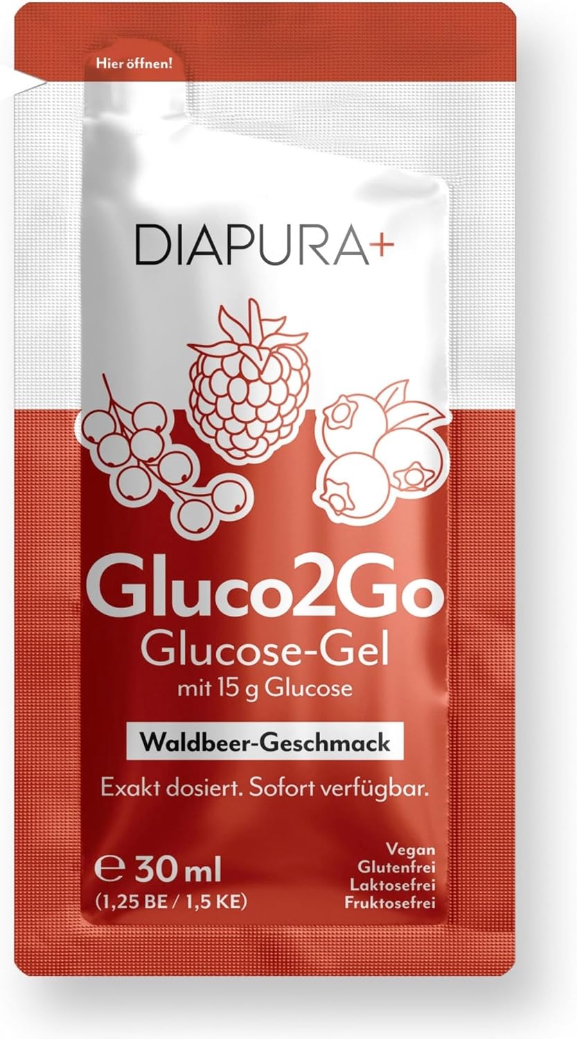 Gluco2Go Glucose Gel, 15 g Glucose Liquid, Wild Berry, 12 x 30 ml – Bild 2