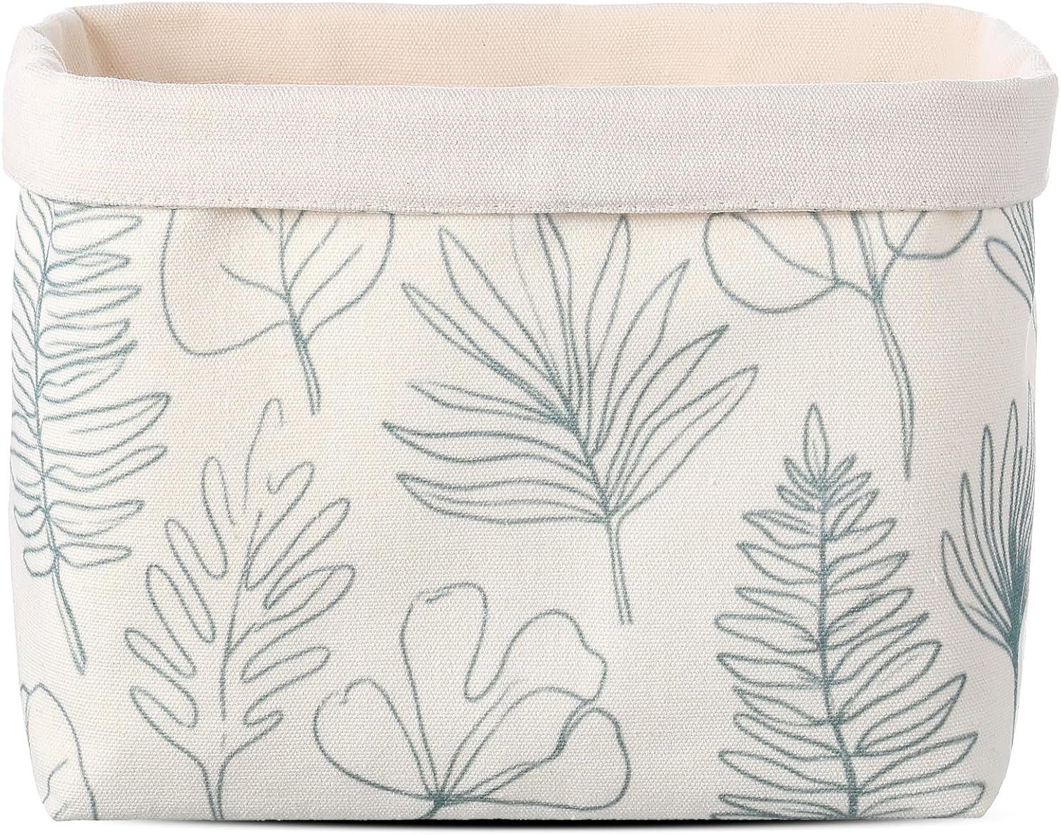 Xuniea Fabric Bread Basket, Gift Basket, Bread Bag with Leaf Pattern