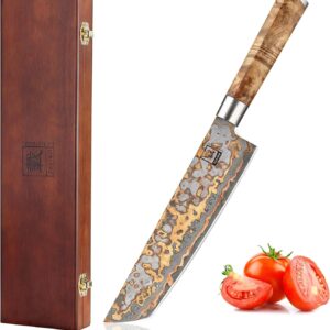 zayiko MysticMagma Tanto Chef’s Knife 20.5 cm Blade Made of 67 Layers