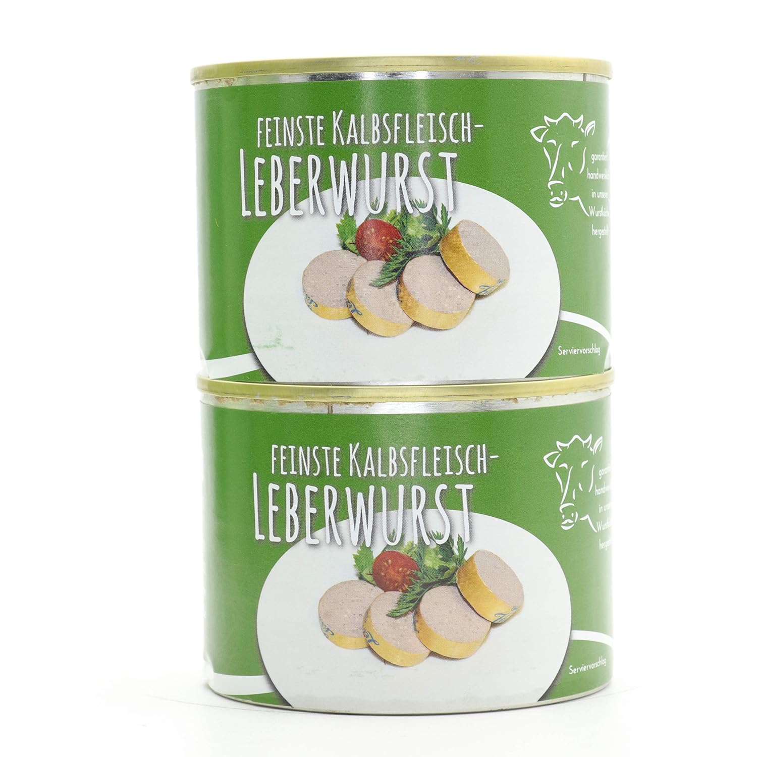 2 x Preserved 200 g Diem Veal Liver Sausage, Liver Sausage, Bread Sausage, Long Lasting