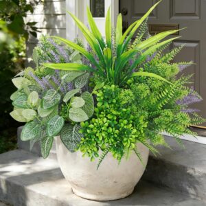Pack of 12 Artificial Plants Grass Artificial Plants Like Real