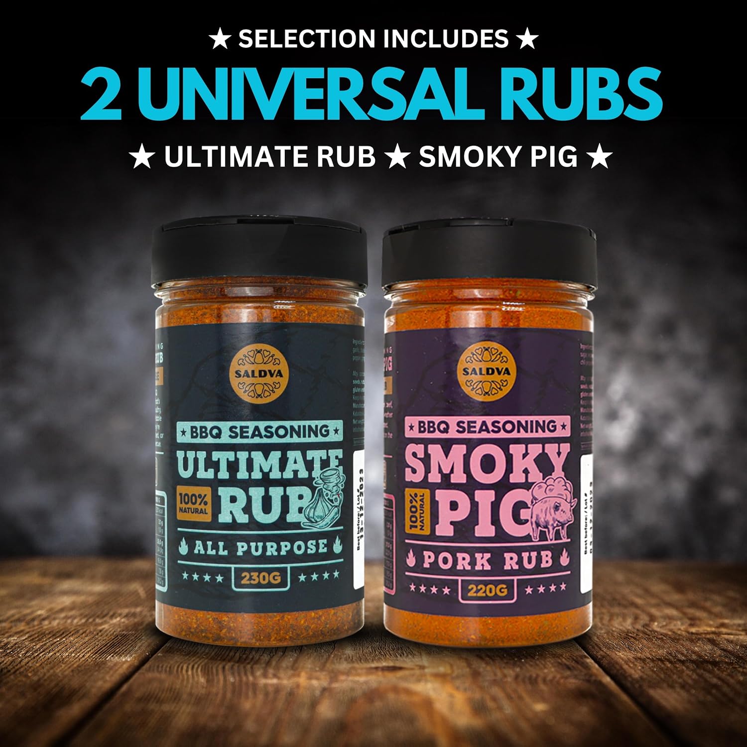 Classic Selection of Premium BBQ Spices - Holy Cow, Angel's Wings, Smoky Pig, Ultimate Rub | Pack of 4 | 100% Natural | Great Foodies Gift – Bild 3