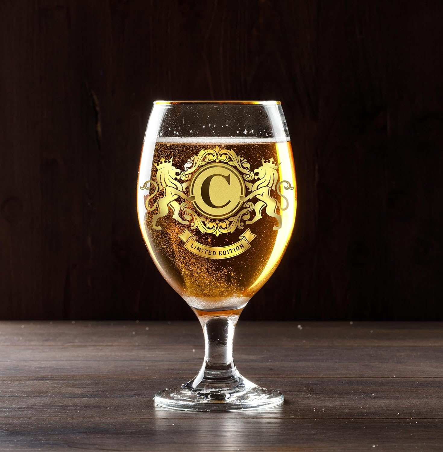 CROWNLY CRYSTAL® Personalised Beer Glass with Engraving - Advent Calendar for Men, Gift for Dad, Grandpa - Birthday Beer Gift (C) – Bild 7