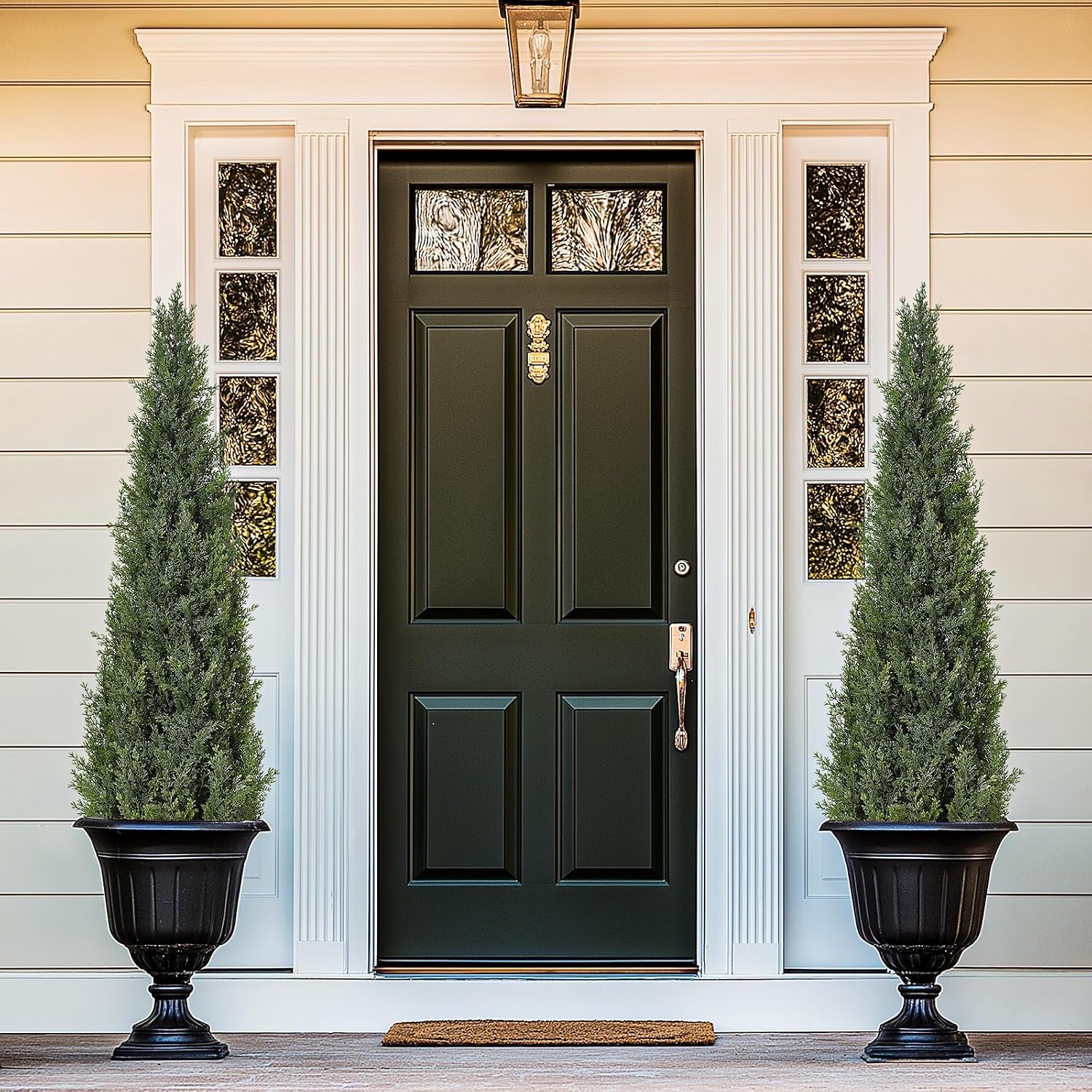 GarveeLife 5ft Artificial Cedar Topiary Trees - Set of 2 – Bild 6