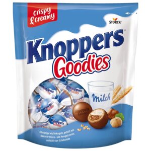 Knoppers Goodies Crispy Minis, Waffle Balls with Chocolate, 1 x 180 g