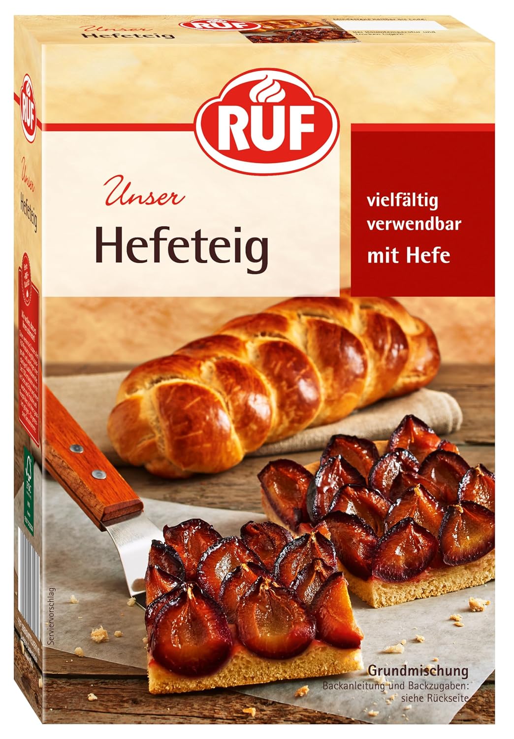 RUF Yeast Dough Baking Mix with Dry Yeast for Sweet and Savoury Baked Goods