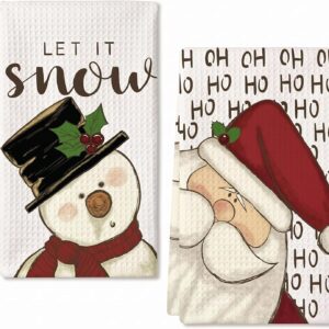 Christmas Decoration Indoor Tea Towels Set of 2 Christmas Decoration Tea Towel Christmas Decorations Table Decoration Kitchen Christmas Decorations 40 x 60 Kitchen Towels Gifts Christmas