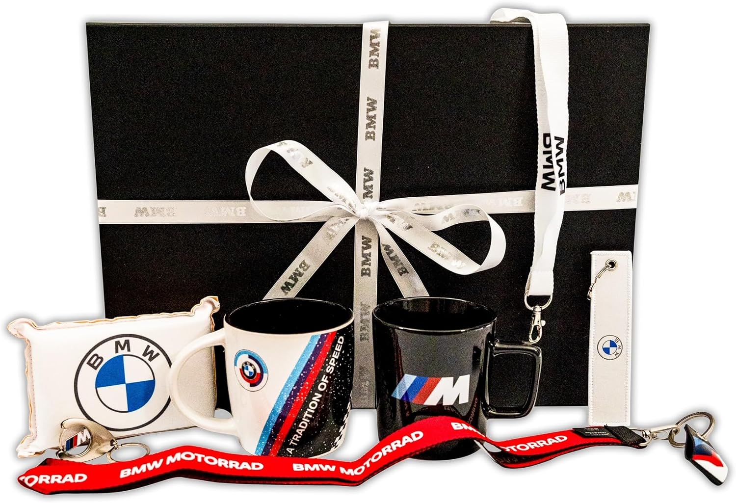 BMW Gift Set in Exclusive Gift Box 7-Piece M Cup Keyring Lanyard