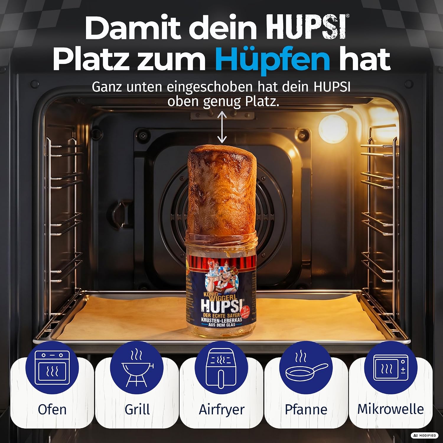 HUPSI Liver Cheese in Glass King Wiggerl II 380 g – Bild 4