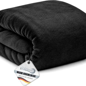 Beautissu Cuddly Blanket Fluffy Microfibre Fleece Blanket Sofa Blanket