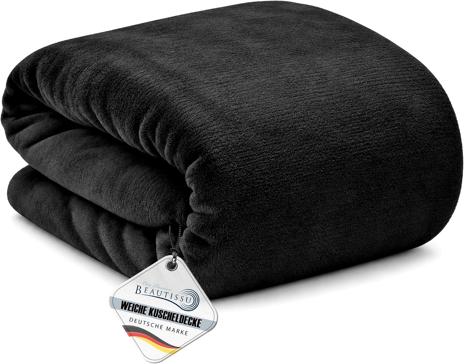 Beautissu Cuddly Blanket Fluffy Microfibre Fleece Blanket Sofa Blanket