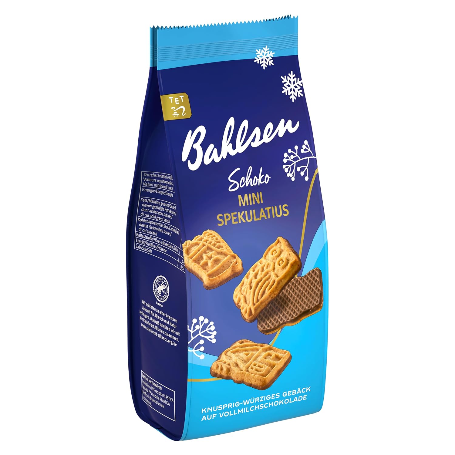 Bahlsen Mini Speculatius Small Christmas Chocolate Pastry with Traditional Designs (1 x 200g)