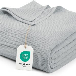 Utopia Bedding Waffle Blanket Summer Blanket Cuddly Blanket (167 x 228 cm