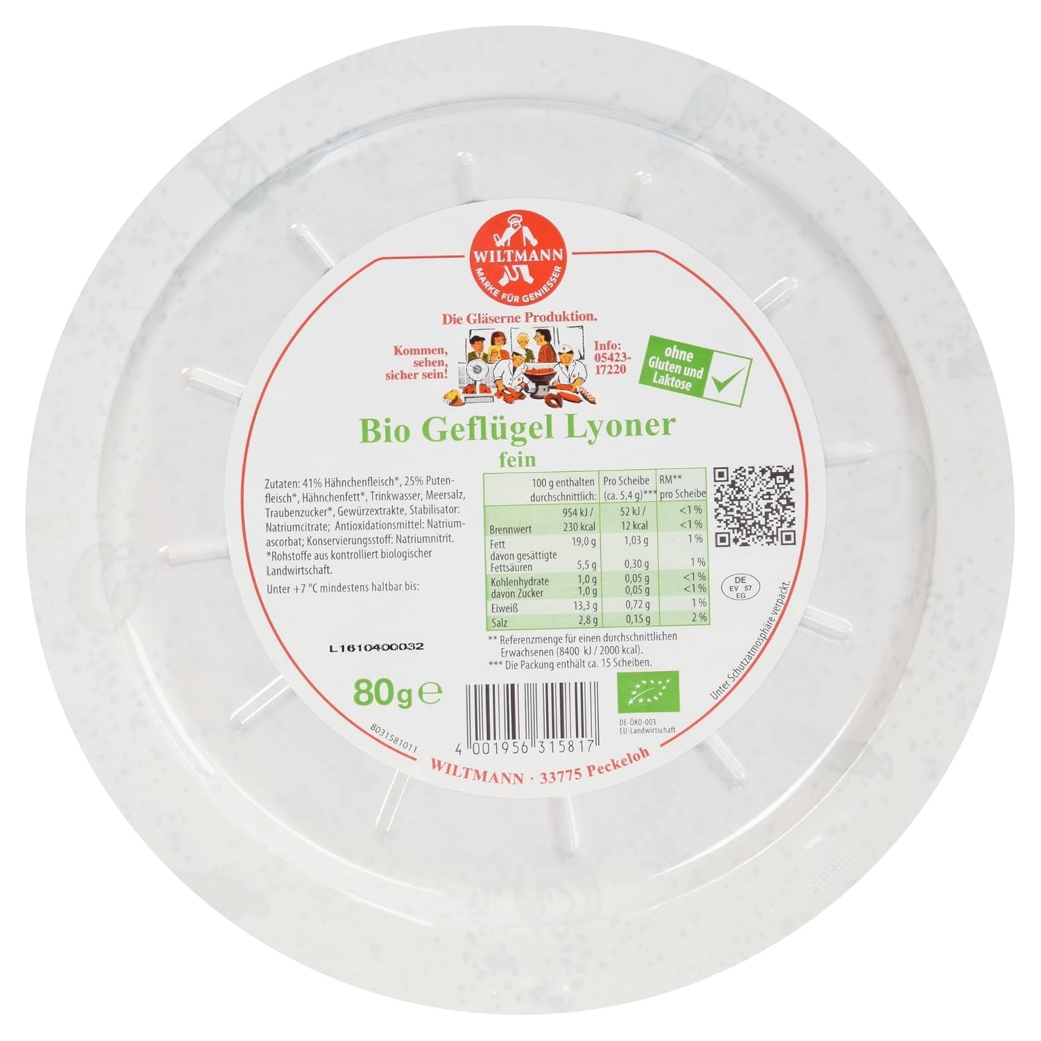Wiltmann Organic Poultry Lyoner Fine 80 g – Bild 2