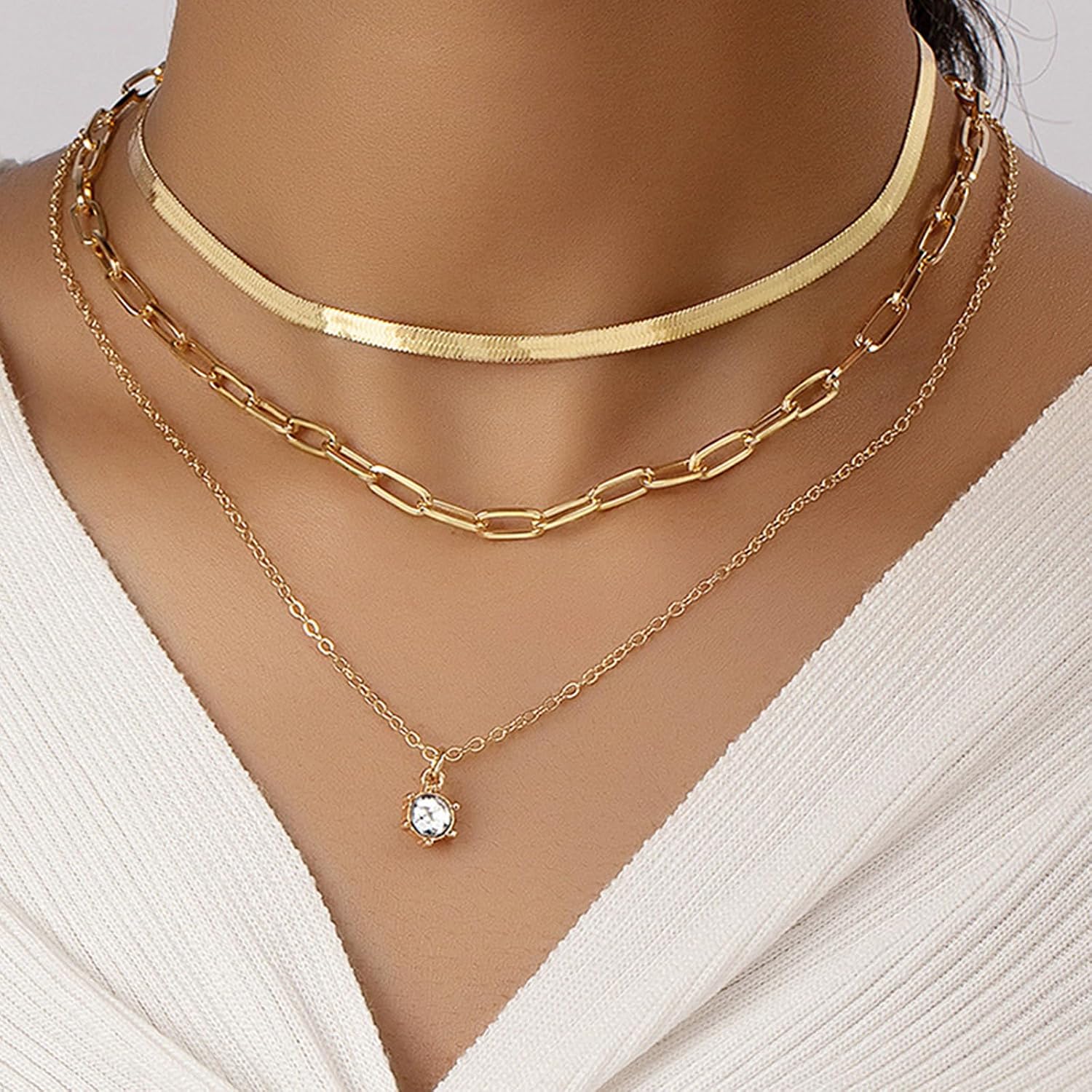 JSTHHTT 40 Pieces Jewellery Sets for Women, Gold Jewellery and Silver Jewellery: Fashion Jewellery Set, Jewellery Sets, Gold Jewellery Sets for Women, Trendy Chunky Gold, Women's Jewellery Sets – Bild 4