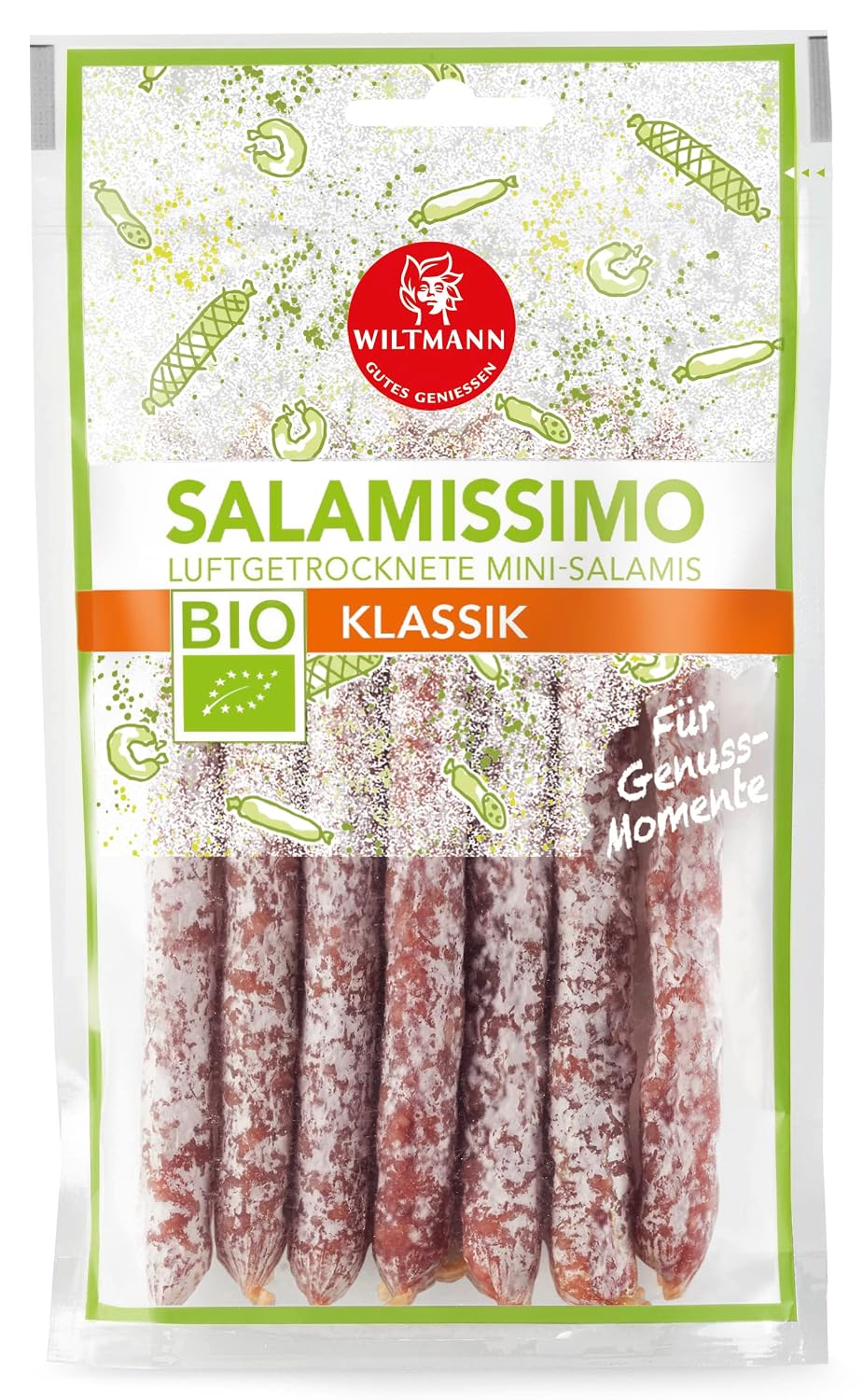 Wiltmann Organic Mini Salamis Classic, 70 g
