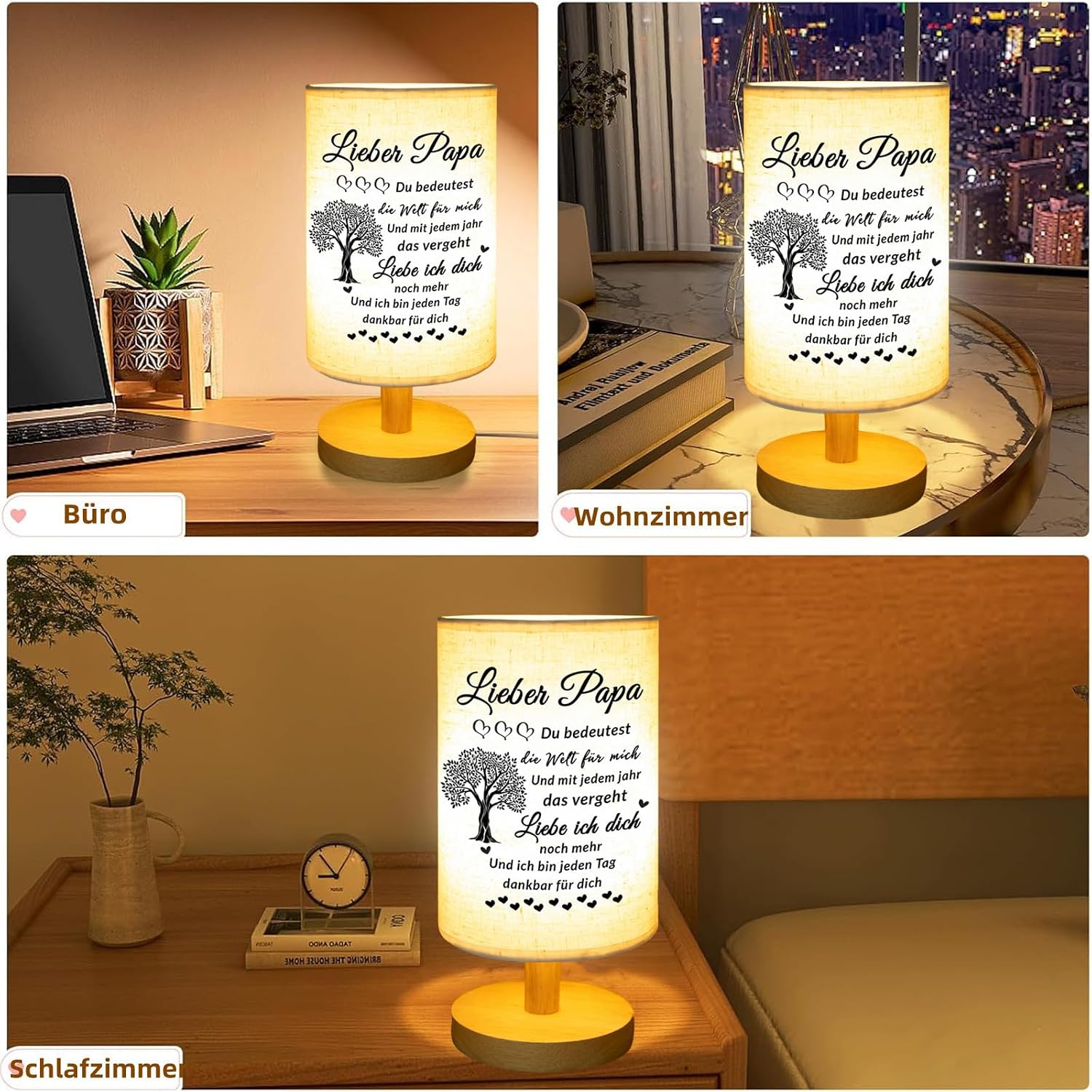 Prstenly gifts for dad, birthday gifts for dad, table lamp – Bild 2