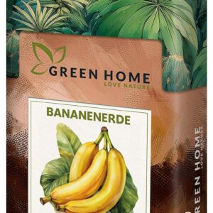 Green Home Banana Soil 72L – Soil for Bananas and Tropical Plants | Potting Soil with Long-Lasting Fertiliser | With Perlite, Coconut Fibres & Bark Humus | Soil for Raised Bed, Pot & Garden, pH 5.8