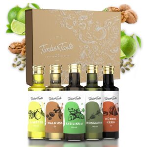 Timber Taste® Spicy Oil Gift Set Women – 5 Aroma Oils for Refining