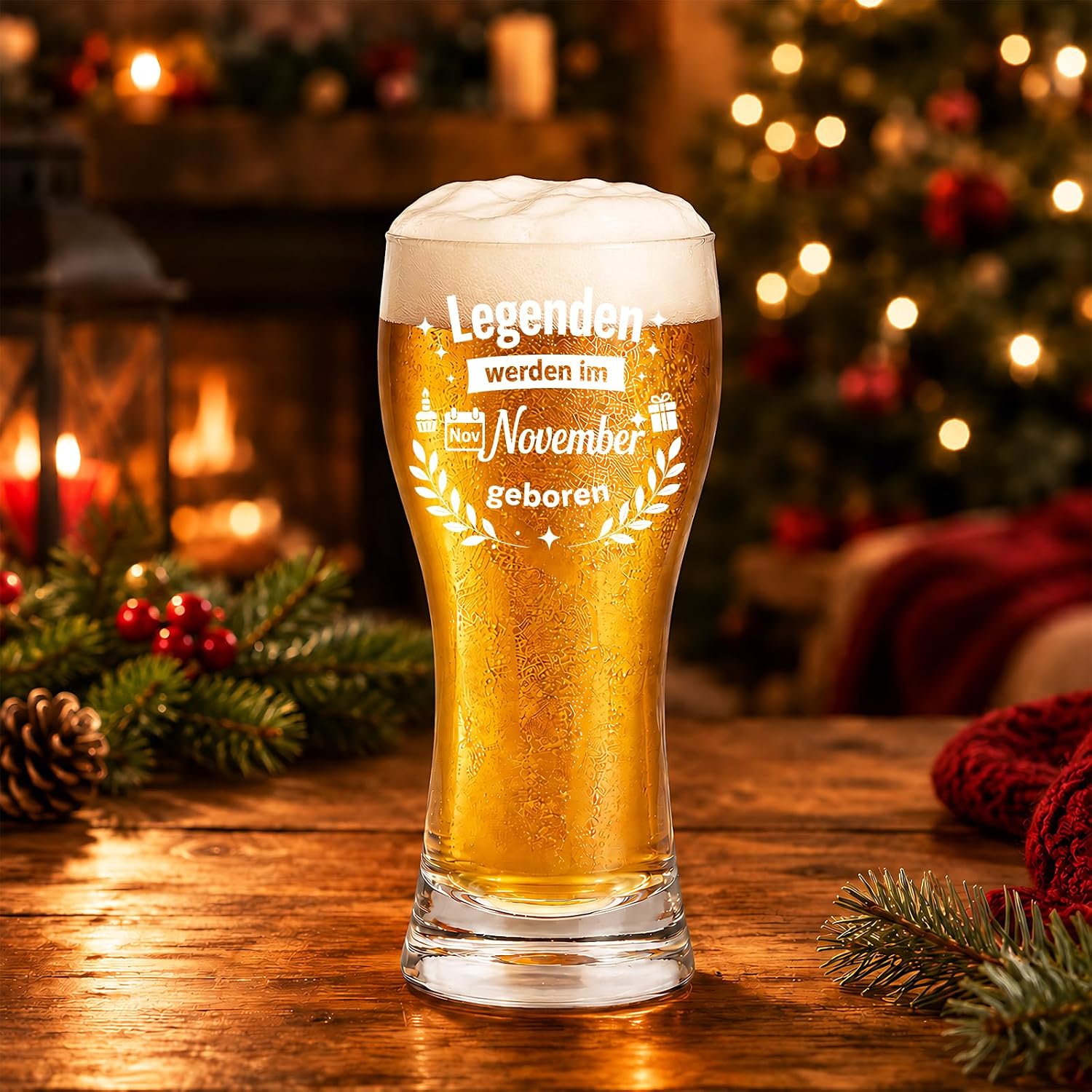 Birthday Gift for Men, Legends Are Born in October, Funny 470 ml Beer Glass Gifts for Dad, Father, Grandpa, Son, Best Friend, Ideal Gift Idea for Colleagues – Bild 7