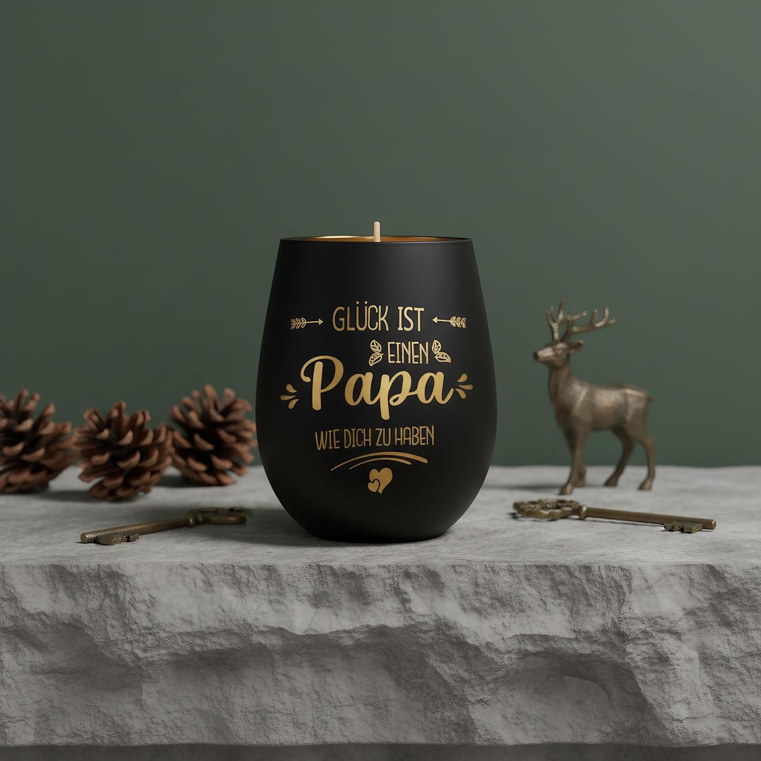 Gifts for Dad, Lantern with Engraving for Dad, Tea Light Holder Gift Dad, Christmas Gifts for Dad (PAPA01) – Bild 3